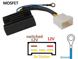 CARR8254 Aprilia 125 150 200 250 600 650 MOSFET Voltage regulator rectifier
