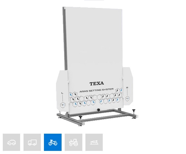 Texa ARAS motorcycle radar calibration solution