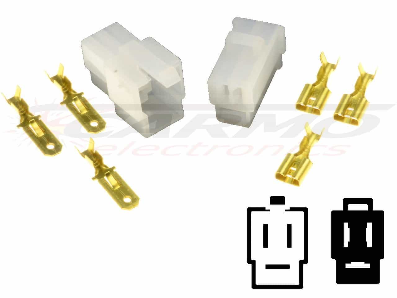 Bike stator connector plug set