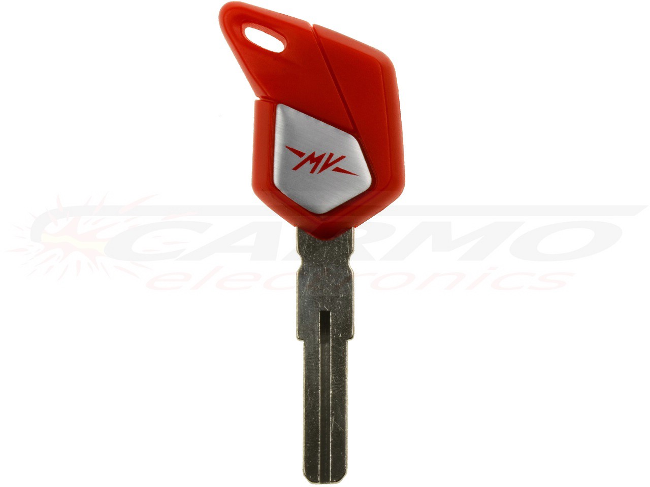 MV Agusta blanco chip key (red)