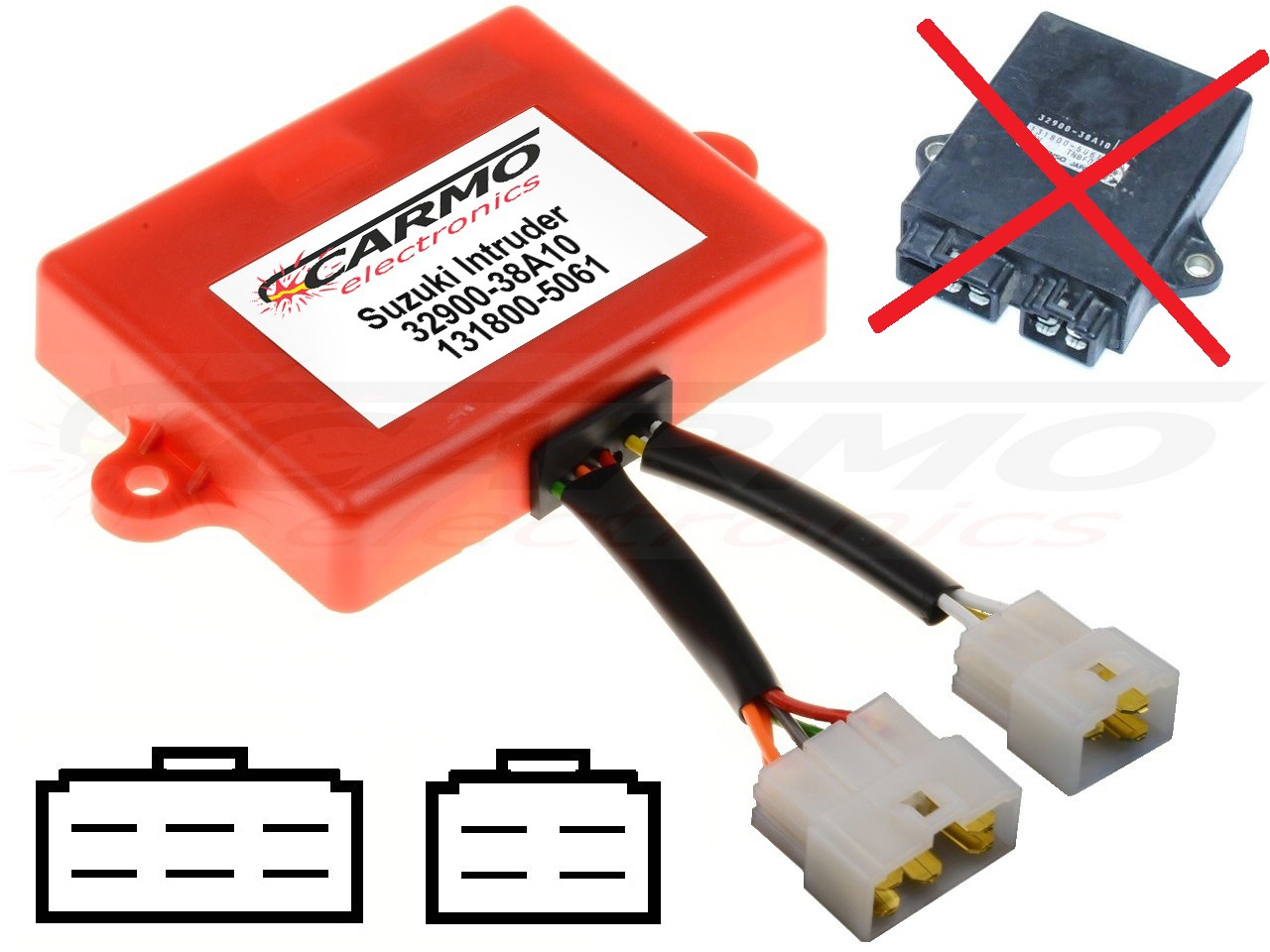 Suzuki VS600 VS700 VS750 VS800 intruder igniter ignition module CDI TCI Box (32900-38A10, 131800-5060, TNBF01)